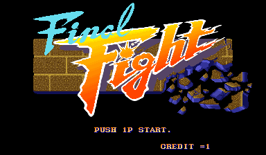 Final Fight Arcade Pantalla de título